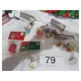 Vtg New Wooden Ornaments