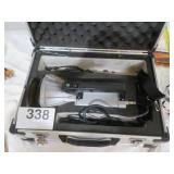 Vtg Super Hand Held Search Light In Case (Works)