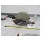 Hand Painted Wooden Merganser Decoy