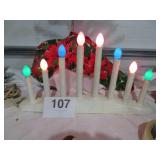 1960S  Christmas Window 8 Candle (Works)