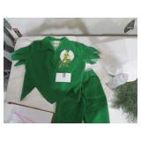 Rare Peter Pan Velvet Walt Disney Costume Size