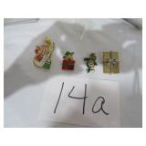 Christmas Unmarked Brooches