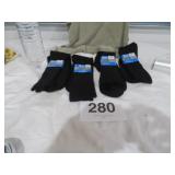 Vtg New Mens Black Socks