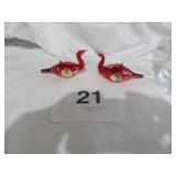 Mercury Hand Blown Germany Swan Ornament