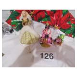 Vtg Barbie Ornaments