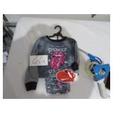 New Rolling Stones Pajamas Size  Xs 4-5