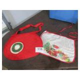 Vtg Christmas Aprons