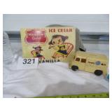 1950 Deans Milk Truck Bank/Meadow Gold Sign