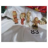 Dated 1980S-90S Enesco Porcelain Bisque Christmas