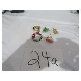 Unmarked Christmas Brooches