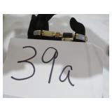 Beautiful Vtg 10K Jade Onyx Agate Link Bracelet
