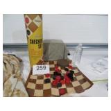 Vtg Haslam Plastic Checker Set