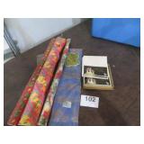 Vtg Wrapping Paper /Cards