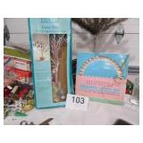 Vtg New Silver Pastel Egg Lights And Easter