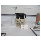 Vtg Robinson Rasbottom Stoneware Pitcher With