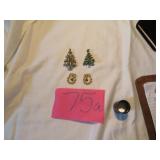 Unmarked Christmas Brooches