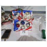 New Ranch Patriotic Glass Ornaments