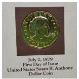 1979 Susan B Anthony Dollar First Day Issued