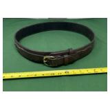 Dark Brown Leather Belt