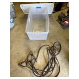 Tote with Lid and Jumper Cables