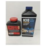 Reloading Powder Both Bottles are a Quarter Full