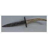 M3 Style Side Theater Made Knife with Deer Horn