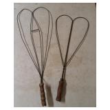 Two Antique Rug Beaters