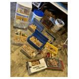 Three Drawer Tote and All Wood Craft Pieces on