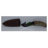 Get Hooked 4 1/4"  Blade Deer Horn Handle
