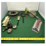 Shims, Chalk, Roll of Wire, Regulator, Clamp,