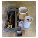 Rolled Trim, Insulation, Two Plastic Totes with