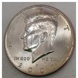 2007 BU Kennedy Half Dollar