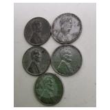3 1943 Wartime Steel Wheat Pennies