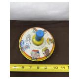 Ohio Art Metal Tin Litho Spinning, Top Works