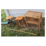 Small Work Bench  Two Stools