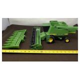 John Deere 9500 Combine with Bean and Corn Heads