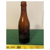 Greenup, IL Mineral Water Amber Glass Bottle