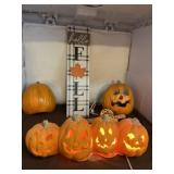 Light Up Pumpkins Tested and Works, Wreath Holder