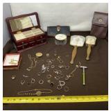 Gold & Silver Plated Jewelry, Vanity Set, Purse