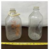 Glass Dairy Milk Jars