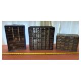Three Storage Bins with Contents