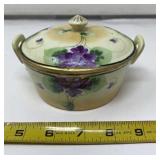 Takito Japan Hand Painted Porcelain Bowl with Lid