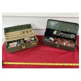 Two Tool Boxes with Plumbing and Hardware