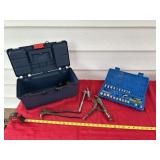 Tool Box with Wrench Set, Vice Grips