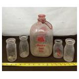 Glass Milk Jars