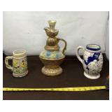 Beer Steins and Decanter