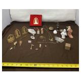 Gold Toned Jewelry, Thimbles, Bell