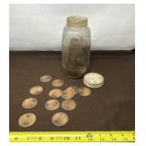 Jar Over Half Full of Milk Bottle Caps Milk Bottle