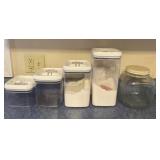 Canisters Some with Contents