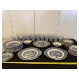 Currier & Ives, The Rocky Mountains platters